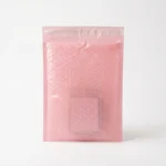 Pink anti-static bubble bag with self-seal adhesive closure for ESD-safe packaging of PCBs and electronic components