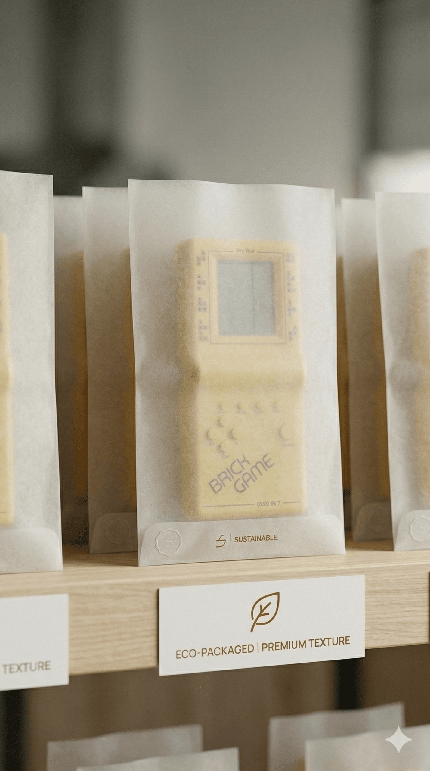 Compostable eco-friendly glassine bags for food packaging