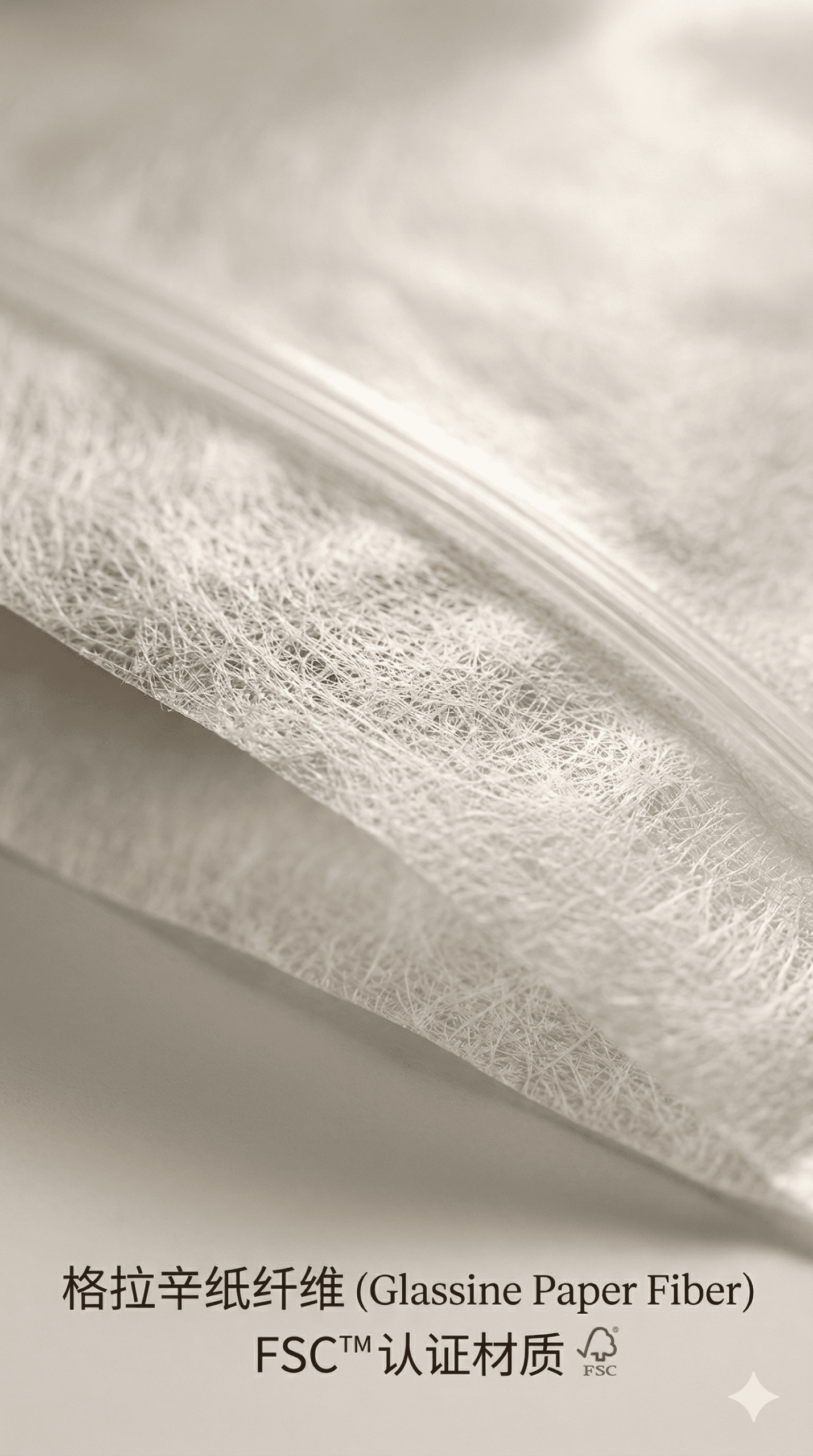 Elegant glassine paper bags for cosmetics packaging