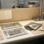 Industrial aluminum foil bags packaging PCB assemblies and electronic components for ocean freight export