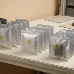 Aluminum foil flat bags heat-sealed for IC chips, PCB assemblies and semiconductor packaging