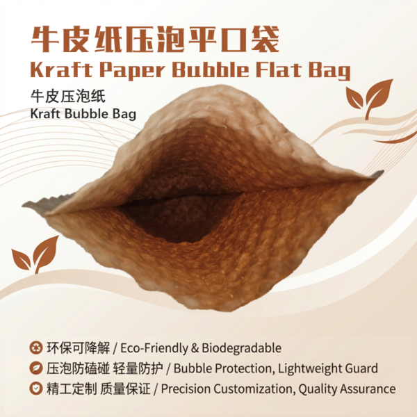 Kraft Paper Shockproof Bubble Bag