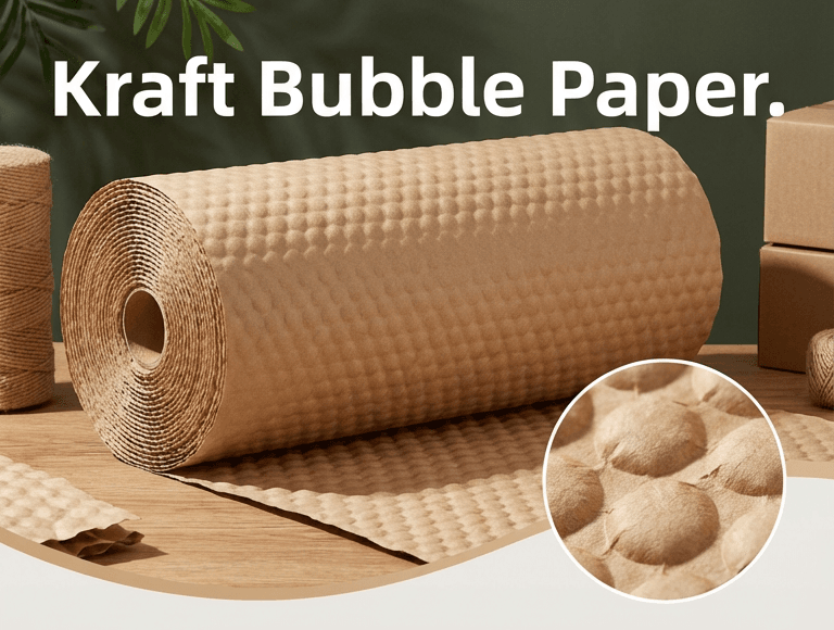 kraft paper bubble packaging industrial