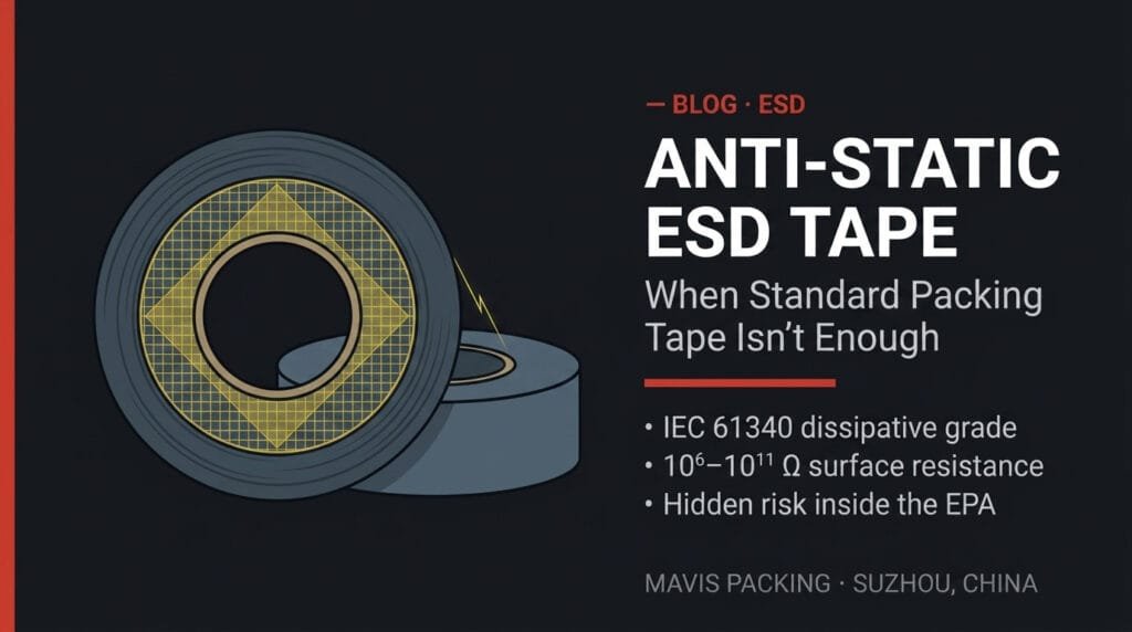 Anti-static / ESD Tape: When Standard Packing Tape Isn’t Enough
