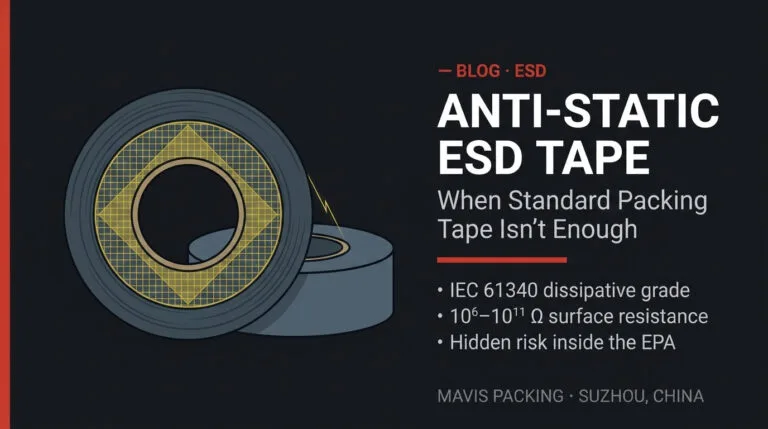 Anti-static / ESD Tape: When Standard Packing Tape Isn’t Enough
