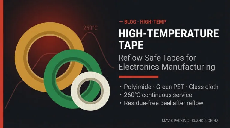 High-Temperature & Reflow-Safe Tapes for Electronics Manufacturing
