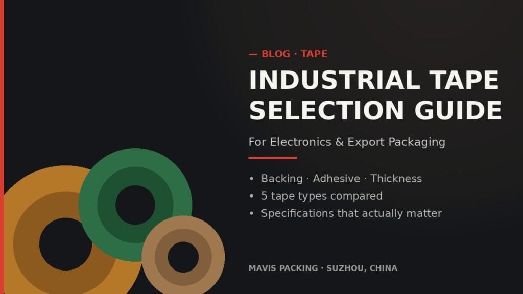 Industrial Tape Selection Guide for Electronics & Export Packaging