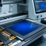 Black polyimide tape applied on OLED display module for light shielding