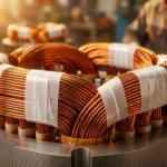 PTFE insulation tape wrapped on motor winding coil