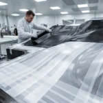 PTFE skived film tape applied on composite mold release surface