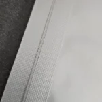 Textured side seal of an ESD aluminum foil bag, close-up
